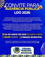  Convite para Audiência Pública – LDO 2026 